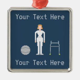 Ornement Métallique Physiothérapie femelle faite sur commande