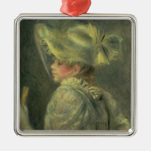 Ornement Métallique Pierre un Renoir le casquette blanc