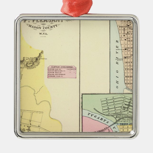 Ornement Métallique Pinte agréable, la Virginie Occidentale (Devant)