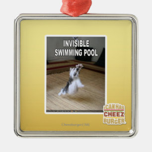 Ornement Métallique Piscine invisible