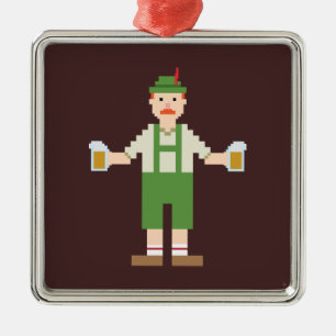 Ornement Métallique Pixel allemand