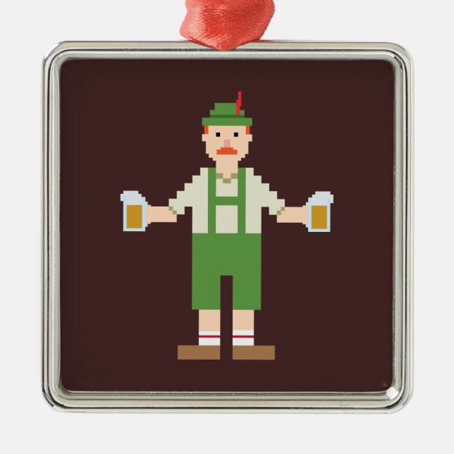 Ornement Métallique Pixel allemand (Devant)