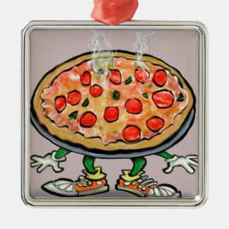 Ornement Métallique Pizza