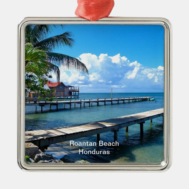 Ornement Métallique Plage de Roantan, Honduras (Devant)