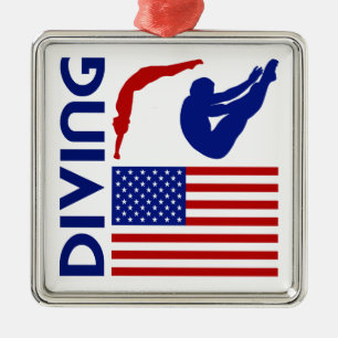 Ornement Métallique Plongée Etats-Unis