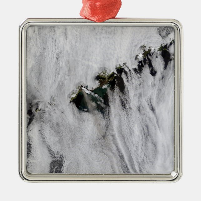 Ornement Métallique Plumes du volcan Okmok, îles Aléoutiennes (Devant)