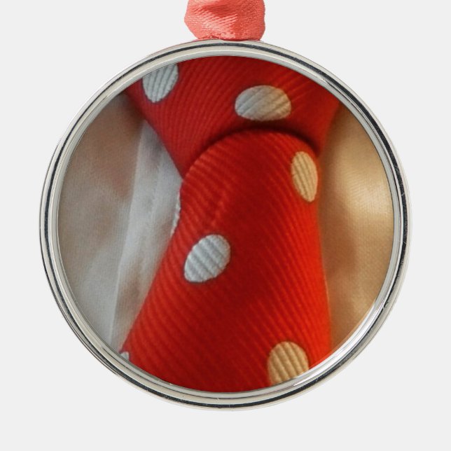 Ornement Métallique polkadot slipsie (Devant)