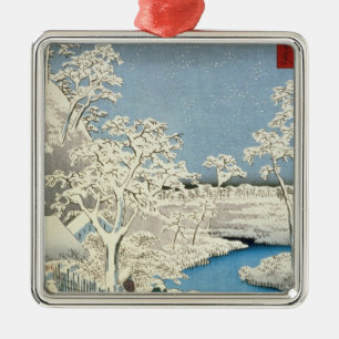 Ornement Métallique Pont en tambour et colline de coucher de soleil