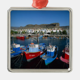Ornement Métallique Port de pêche, Puerto de Mogan, Grande Canarie,