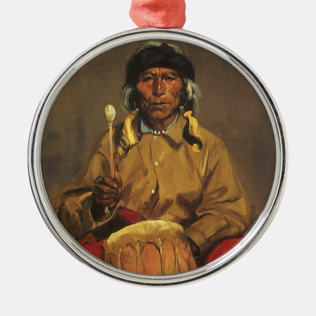 Ornement Métallique Portrait de Dieguito Roybal par Robert Henri (Devant)