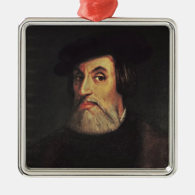 Ornement Métallique Portrait de Hernando Cortes (Devant)