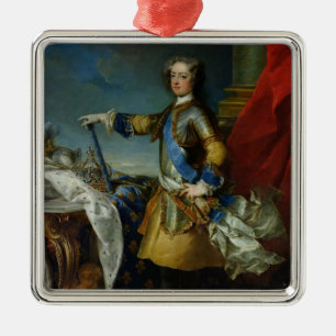 Ornement Métallique Portrait de roi de Louis XV de la France, c.1727