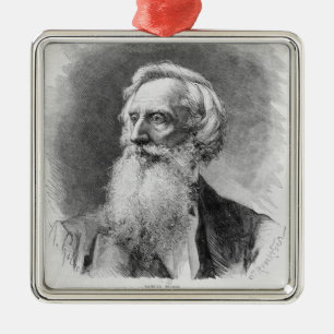 Ornement Métallique Portrait de Samuel Morse