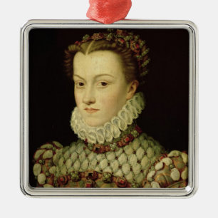 Ornement Métallique Portrait d'Elizabeth de 1554-92) reines o de