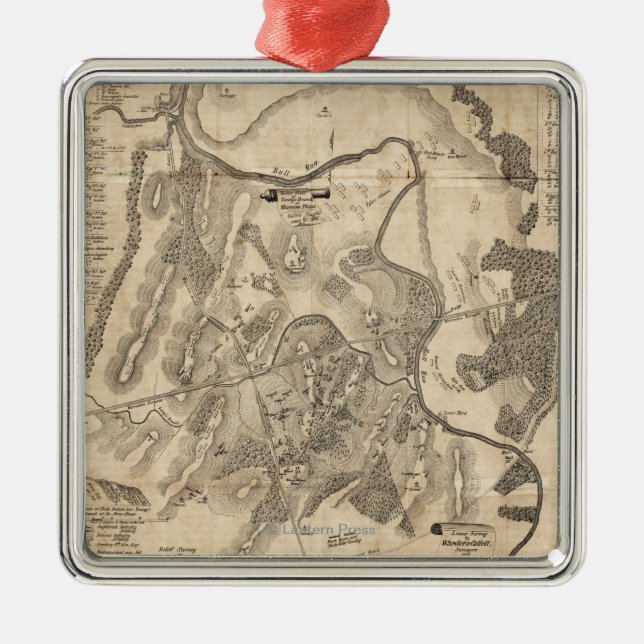 Ornement Métallique Première bataille de course de Taureau - guerre (Devant)