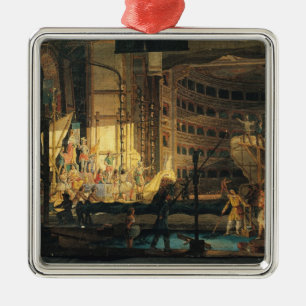 Ornement Métallique Préparation du paysage dans un théâtre