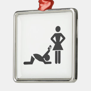 Ornement Métallique Proposition de mariage drôle avec une carte de