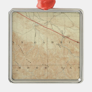 Ornement Métallique Quadrilatère de Rock Creek montrant la crevasse d