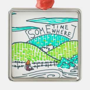 Ornement Métallique Quelque part / Parfois