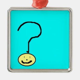 Ornement Métallique question mark emoji, art numérique des enfants :)