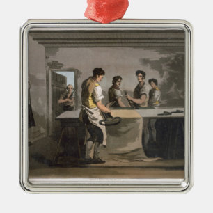 Ornement Métallique Raboteuses de tissu, "costume d'engrav de