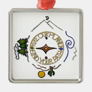 Ornement Métallique Randonnée Notre Planète Hiker's Soul Compass