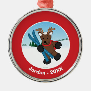 Ornement Métallique Renne