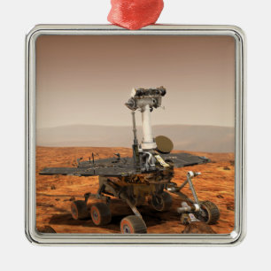 Ornement Métallique Représentation artistique de Mars Rover