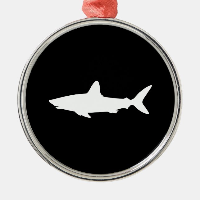 Ornement Métallique Requin qui Nage (Devant)