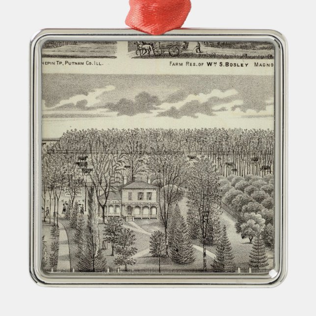 Ornement Métallique Résidence d'érablière (Devant)