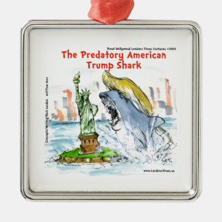 Ornement Métallique Rick London Drôle Trump Requin
