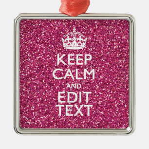 Ornement Métallique Rose Personnalisé Conserver Décor Calme