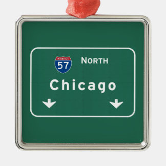 Ornement Métallique Route d'autoroute d'autoroute nationale de Chicago