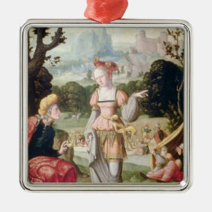 Ornement Métallique Ruth et Naomi dans le domaine de Boaz, c.1530-40