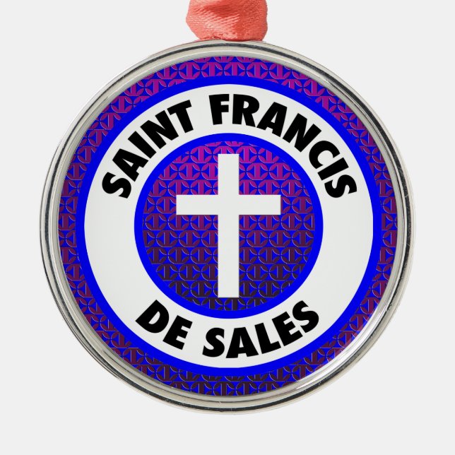Ornement Métallique Saint François de Sales (Devant)