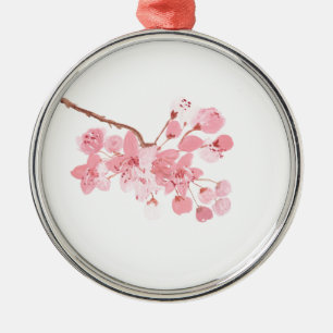 Ornement Métallique Sakura de fleurs de cerisier japonais japon