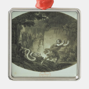 Ornement Métallique Scène "de la cannelure magique" par Mozart