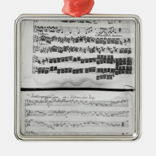 Ornement Métallique Score de musique pour la suite de Telemann pour