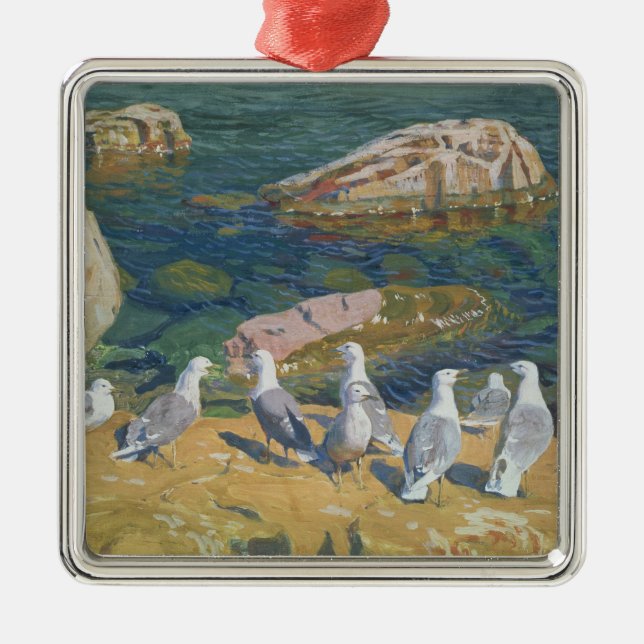 Ornement Métallique Seagulls, 1910 (Devant)