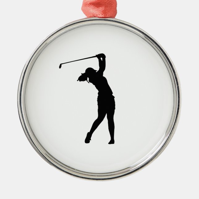 Ornement métallique silhouette de golf déco de vac (Devant)