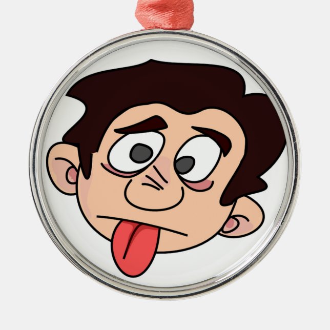 ORNEMENT MÉTALLIQUE SILLY MAN (Devant)