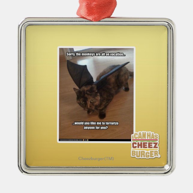 Ornement Métallique Singes des vacances (Devant)