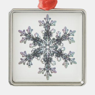Ornement Métallique Snow flake, crystal