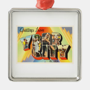 Ornement Métallique Souvenir de Vintage voyage de la Floride FL de