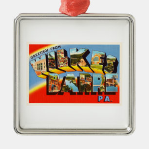 Ornement Métallique Souvenir de voyage de PA de la Pennsylvanie de