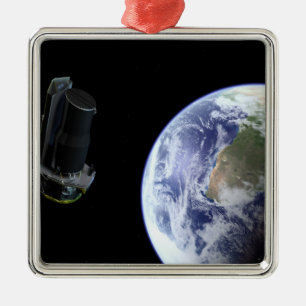 Ornement Métallique Spitzer partant la terre peu après le lancement