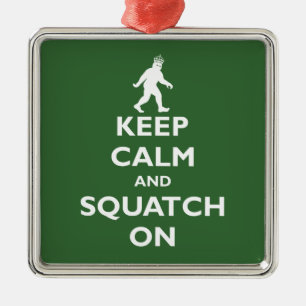 Ornement Métallique Squatch dessus