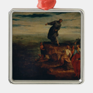 Ornement Métallique St Anthony prêchant aux poissons, c.1580