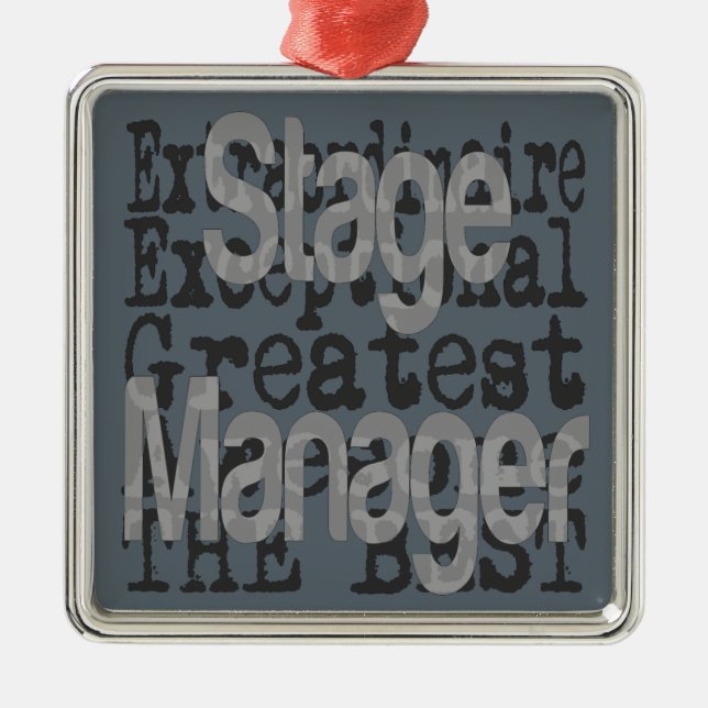 Ornement Métallique Stage Manager Extraordinaire (Devant)
