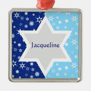 Ornement Métallique Star Of David Ornament